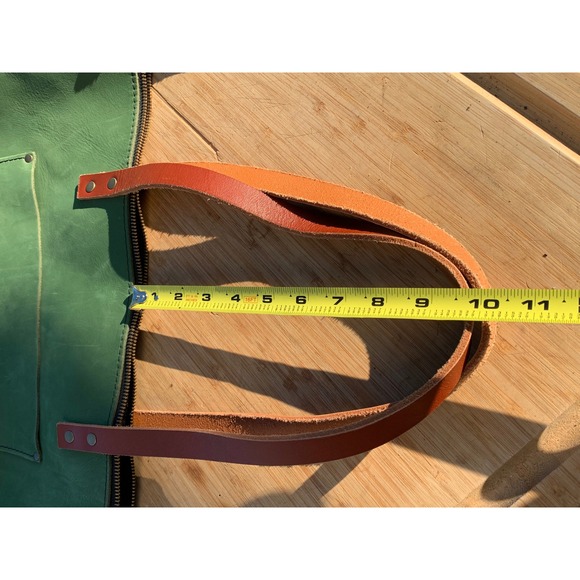 Portland Leather Goods Tote Bag succulent Zipper Top Shoulder tandles Bag plg - Picture 6 of 8